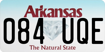 AR license plate 084UQE