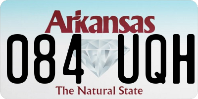 AR license plate 084UQH