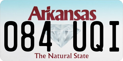 AR license plate 084UQI