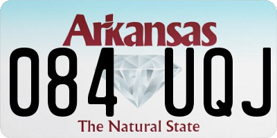 AR license plate 084UQJ