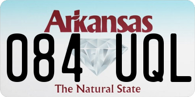 AR license plate 084UQL