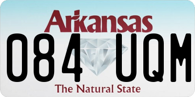 AR license plate 084UQM