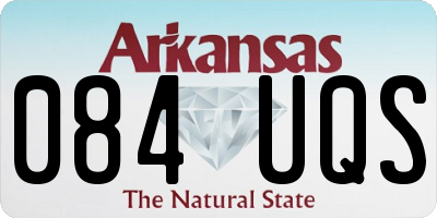 AR license plate 084UQS
