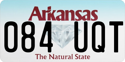 AR license plate 084UQT