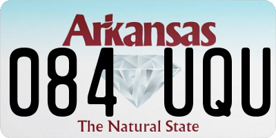 AR license plate 084UQU