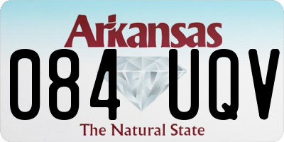 AR license plate 084UQV