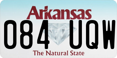 AR license plate 084UQW