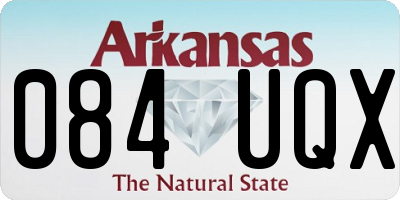AR license plate 084UQX