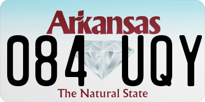 AR license plate 084UQY