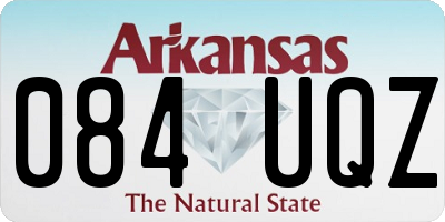 AR license plate 084UQZ