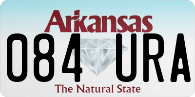 AR license plate 084URA