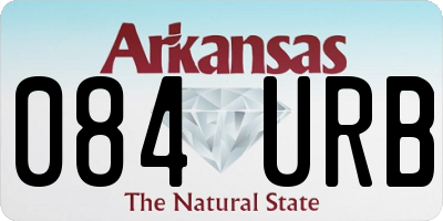 AR license plate 084URB