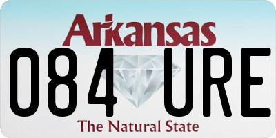 AR license plate 084URE