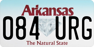 AR license plate 084URG