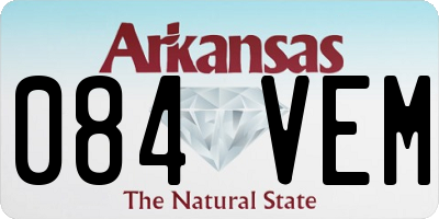 AR license plate 084VEM