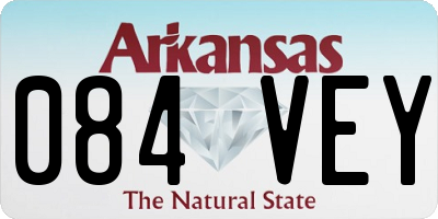 AR license plate 084VEY