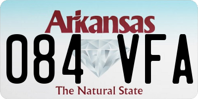 AR license plate 084VFA