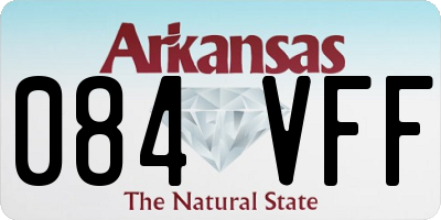 AR license plate 084VFF