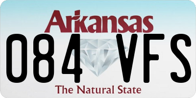 AR license plate 084VFS
