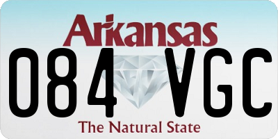 AR license plate 084VGC