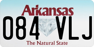 AR license plate 084VLJ