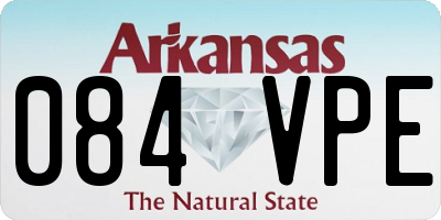 AR license plate 084VPE