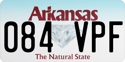 AR license plate 084VPF