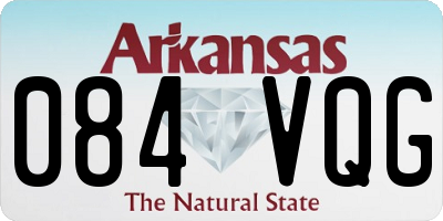 AR license plate 084VQG