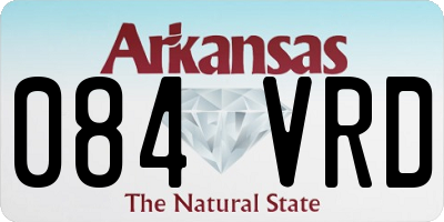 AR license plate 084VRD