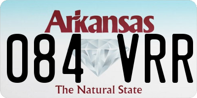AR license plate 084VRR