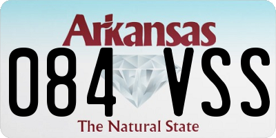 AR license plate 084VSS
