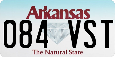 AR license plate 084VST
