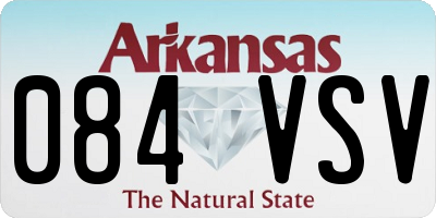 AR license plate 084VSV