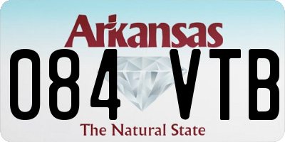AR license plate 084VTB