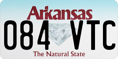 AR license plate 084VTC