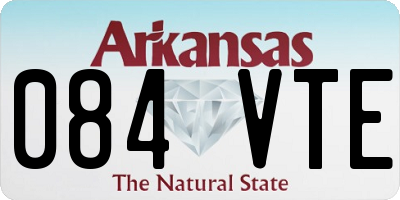AR license plate 084VTE