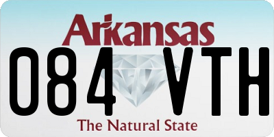 AR license plate 084VTH