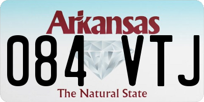 AR license plate 084VTJ