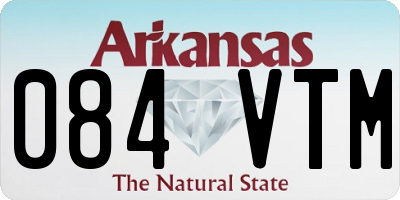 AR license plate 084VTM