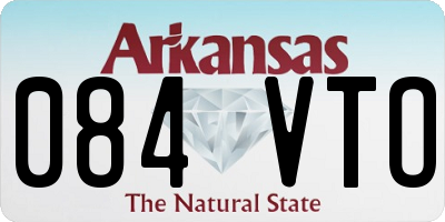 AR license plate 084VTO