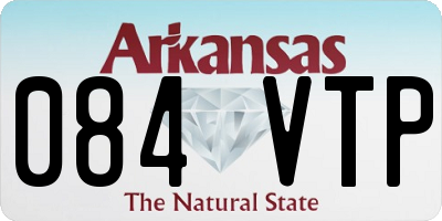 AR license plate 084VTP