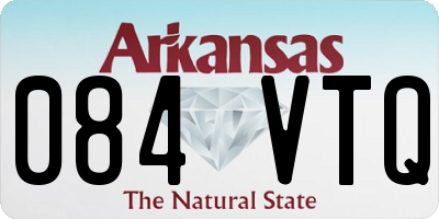 AR license plate 084VTQ