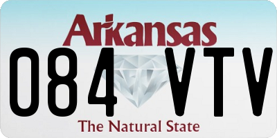 AR license plate 084VTV