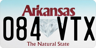 AR license plate 084VTX