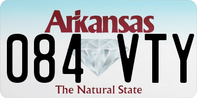 AR license plate 084VTY