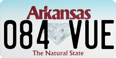 AR license plate 084VUE