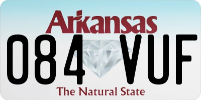 AR license plate 084VUF