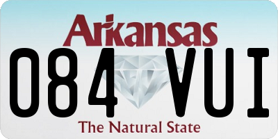AR license plate 084VUI