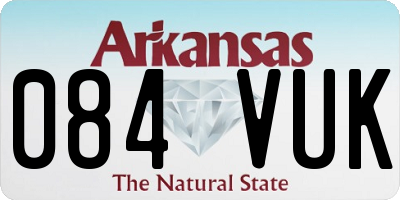 AR license plate 084VUK