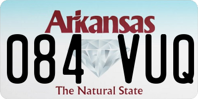 AR license plate 084VUQ